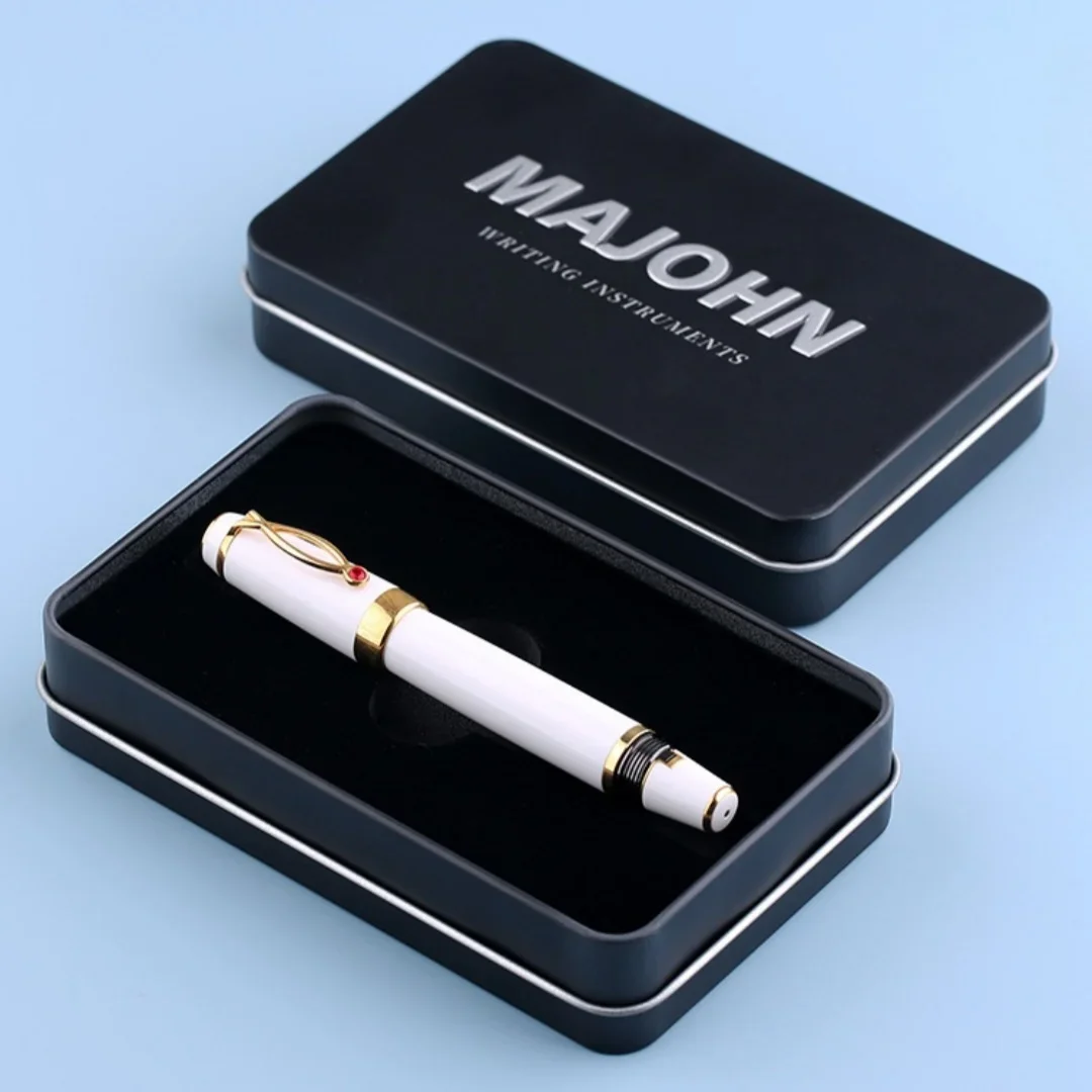 MAJOHN X1 Mechanical Retractable Fountain Pen Resin EF / Bend Nib Hand Lettering Journal Writing Gift Pen