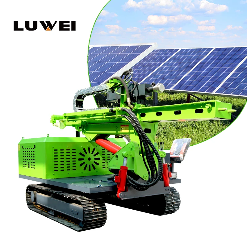 Used for Photovoltaic Construction Hydraulic Hammer Photovoltaic Pile Driver Pile Drivers High Efficiency Solar Drilling Rig
