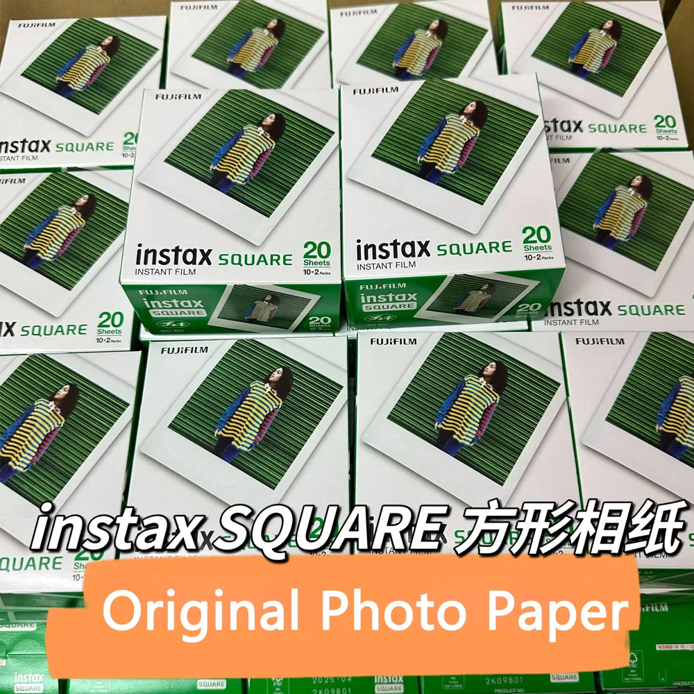 10-100 ورقة ل Instax SQ10 SQ6 SQ20 كاميرا فورية مشاركة SP-3 طابعة Fujifilm Instax مربع حافة بيضاء أفلام ورق طباعة الصور