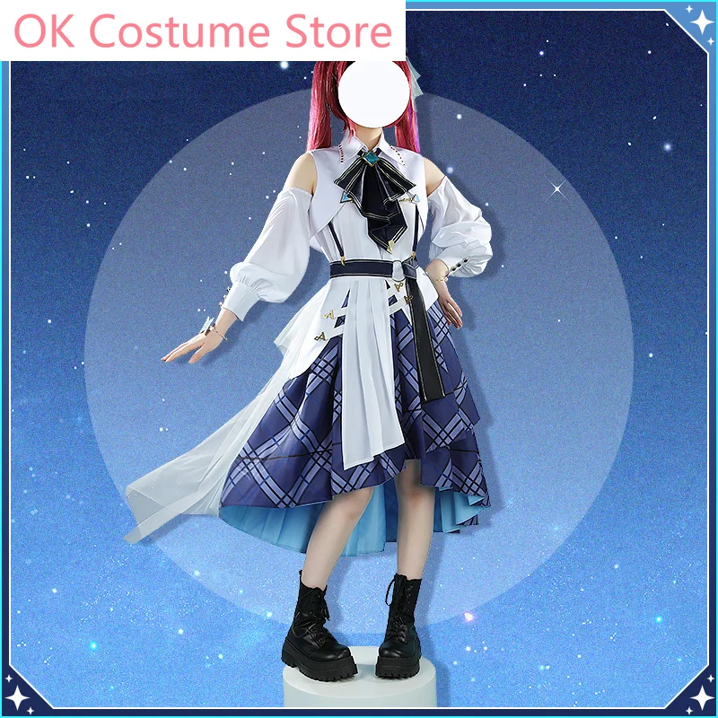 Vtuber Hololive Blue Journey All Members Houshou Marine/Hakui Koyori/Shiranui Flare Game Suit Cosplay Costume Halloween