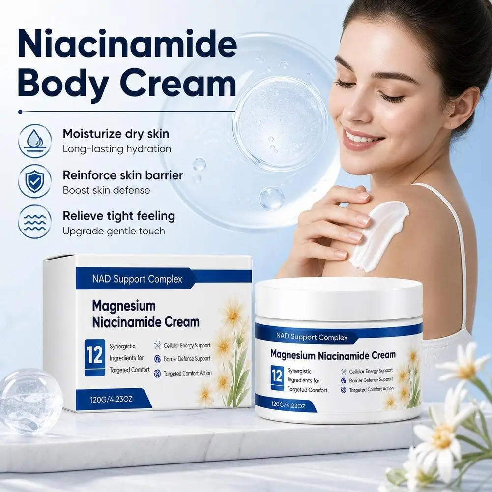 Niacinamide Cream Moisturizing Cream Dry Skin Care 120g Barrier Support Deep Hydration for Face Body Morning Evening Routine