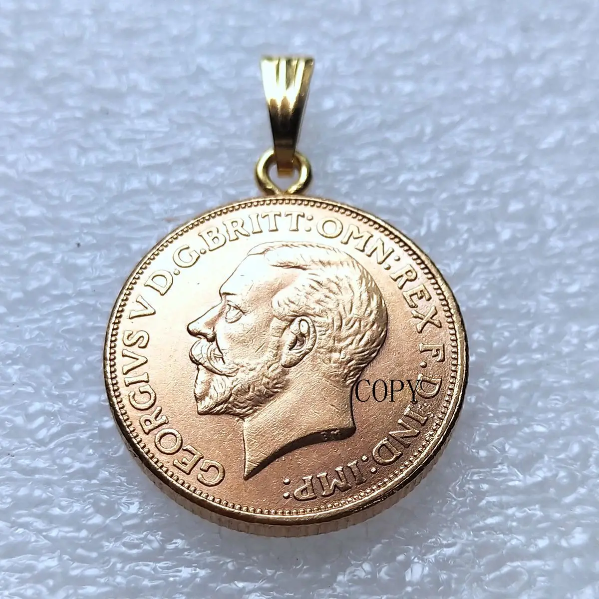 P(26)Coin Pendant United Kingdom 1 Sovereign 1911 Gold Plated Copy Coin(22.5mm)