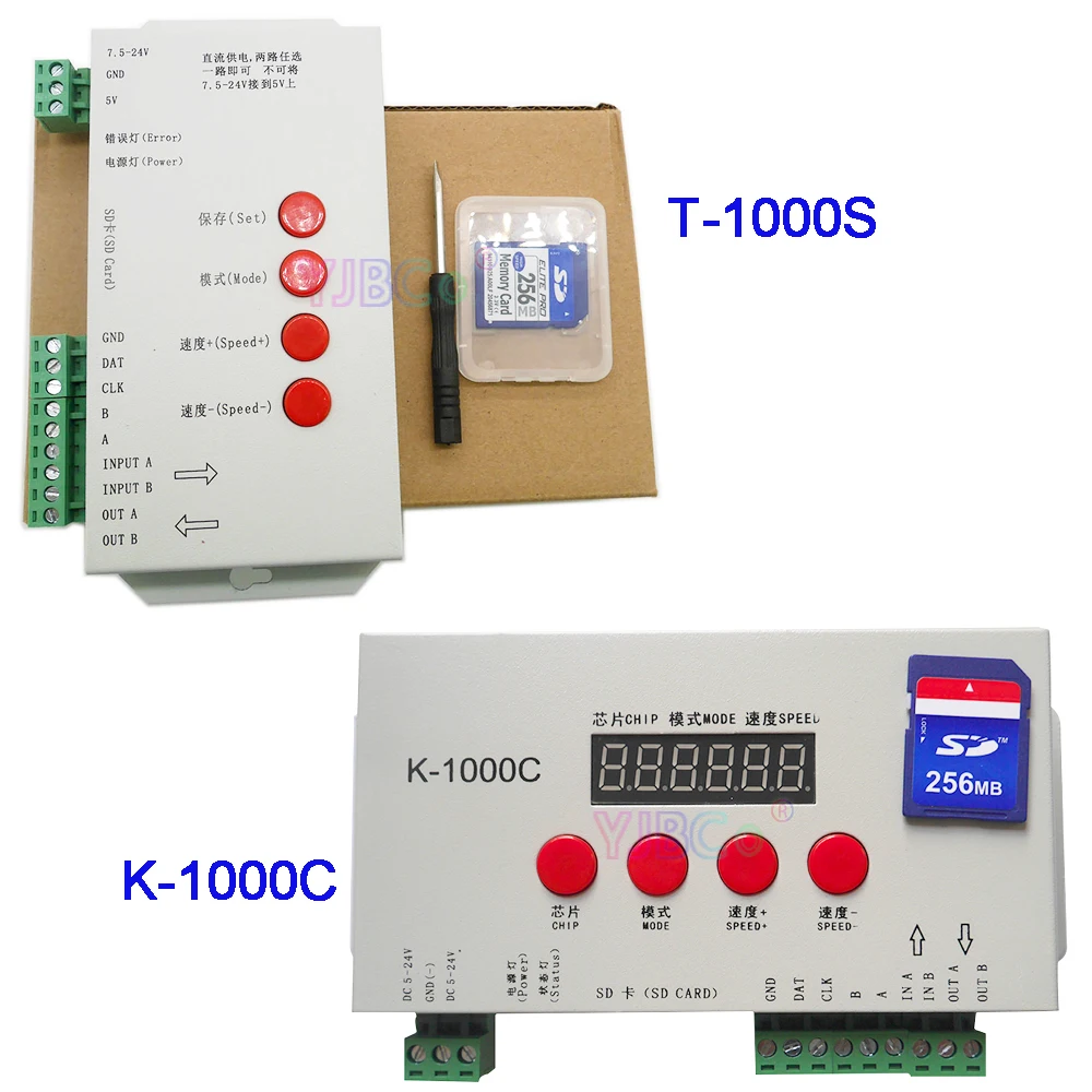 programa ic pixels led strip controller dc524v k1000c t 1000s atualizado ws2811 ws2812bws2815apa102 t1000s 2048 pixels dimmer 01