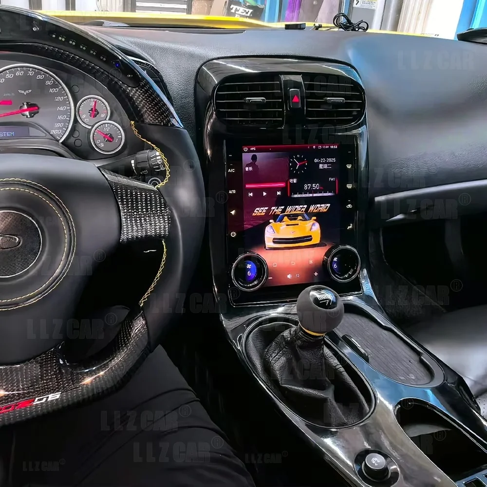 Android14.0 GPS Navi Audio Radio For Chevrolet Corvette C6 2005-2013 Auto Car Multimedia Player Carplay 10.4