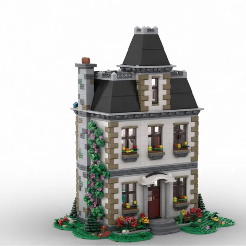 4333 Piezas de Construcción Modular, Casa Familiar Vintage MOC, Bloques de Construcción Modulares Personalizables, Diseño Creativo, Juguete de Ensamblaje DIY para Niños, Regalo