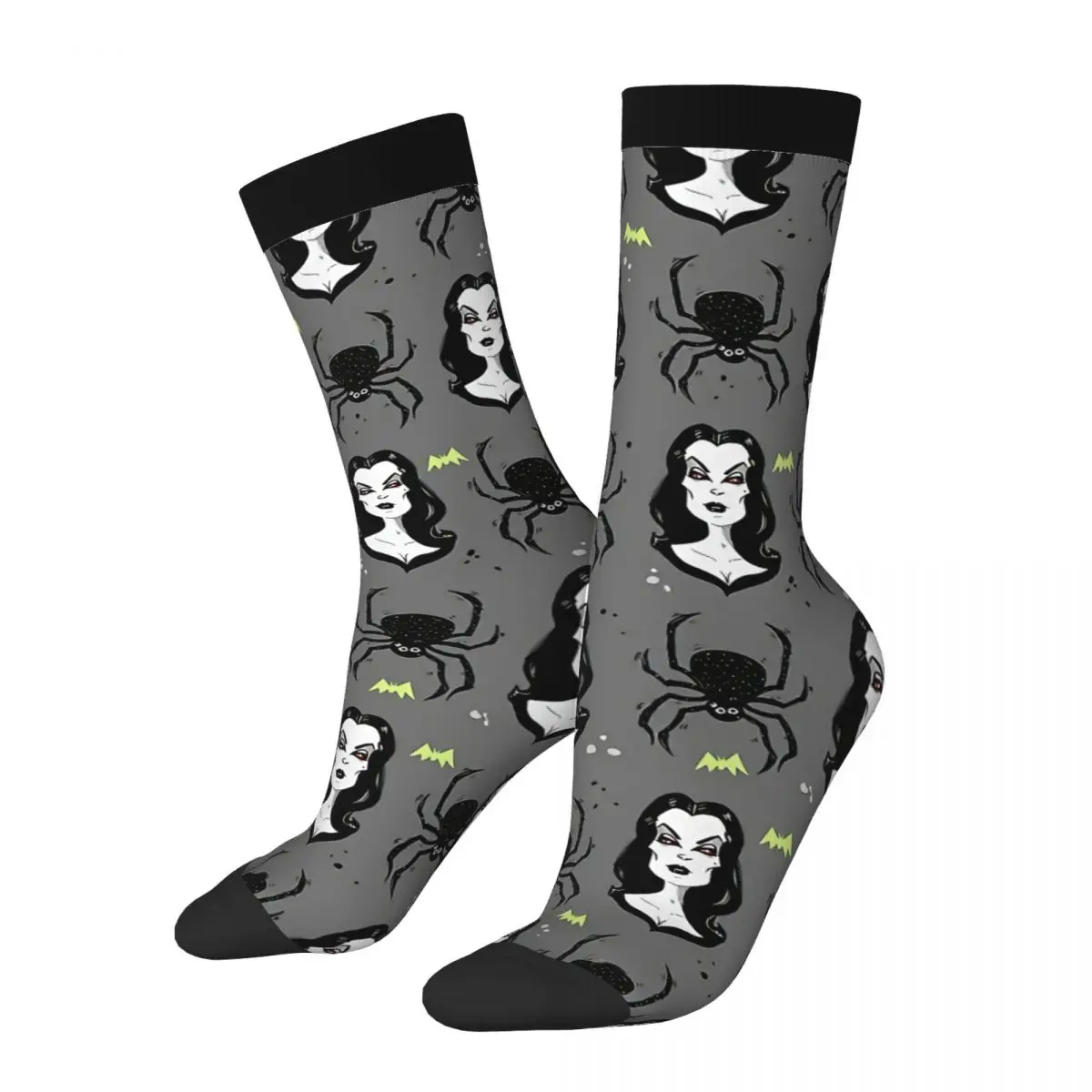 

Vampiras And Spiders Men Women Socks Novel Cotton Simplicity Anime Fashion Long Funny Sox Unisex