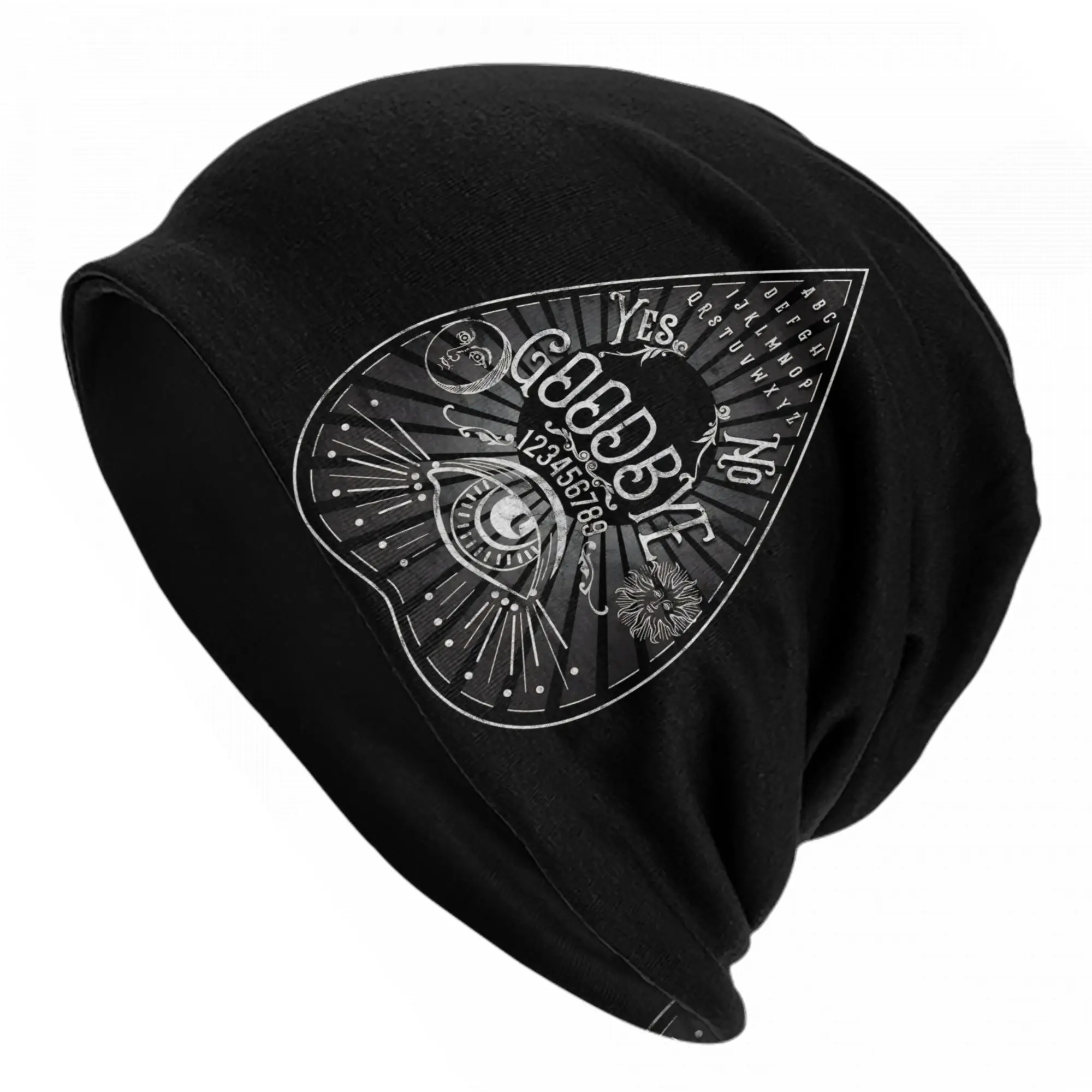 Mystical Ouija Eye Board Caps  Cool Adult Outdoor Skullies Beanies Hat Spring Warm Dual-use Bonnet Hat