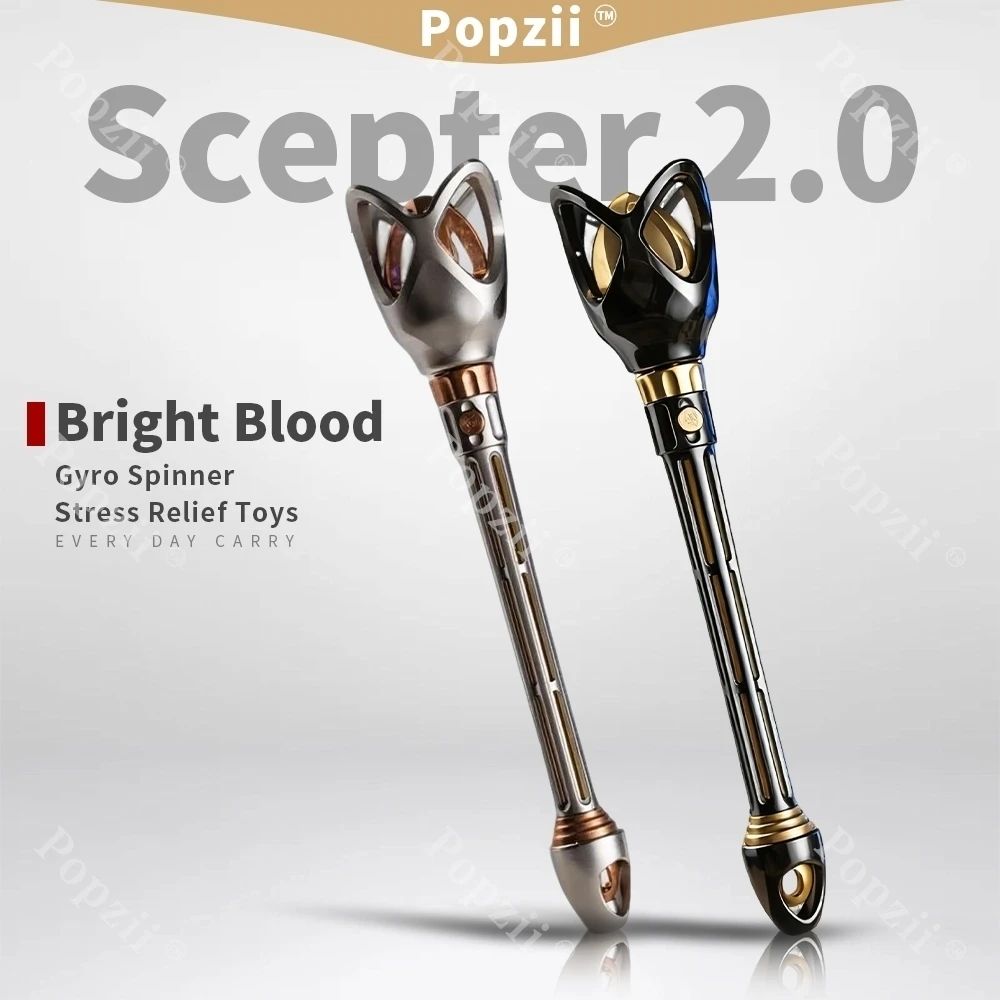 لامعة الدم EDC قسطنطين الصولجان 2.0 تململ سبينر الإصبع الدوران ألعاب التململ المعدنية طرق متعددة للعب ألعاب القلق #1