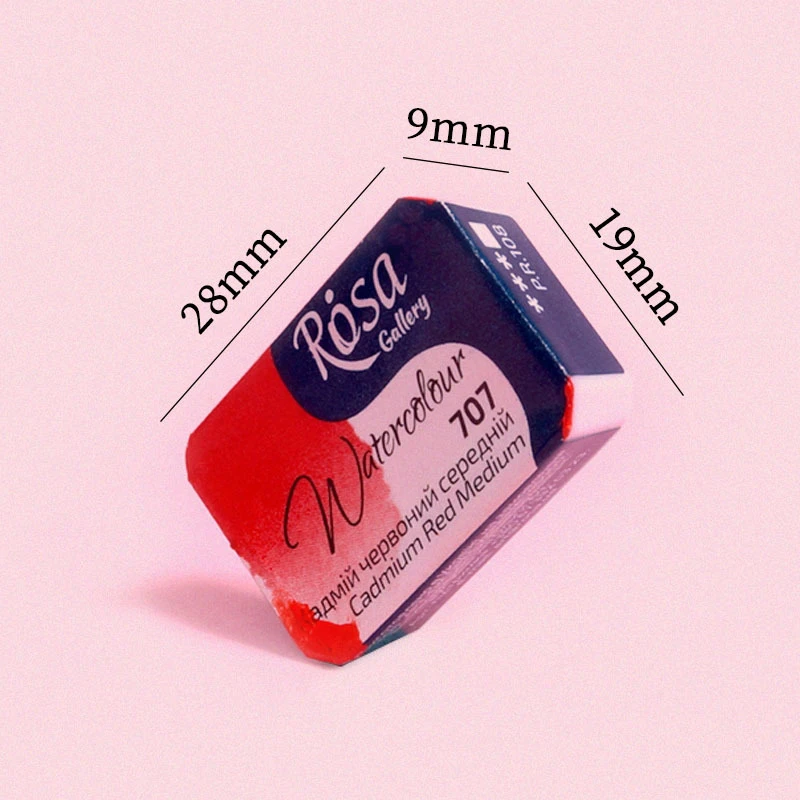 ROSA Artist-grade Solid Watercolor Paint Full Block 2.5ML Monochrome Self-selected Student Artist Painting Art Supplies