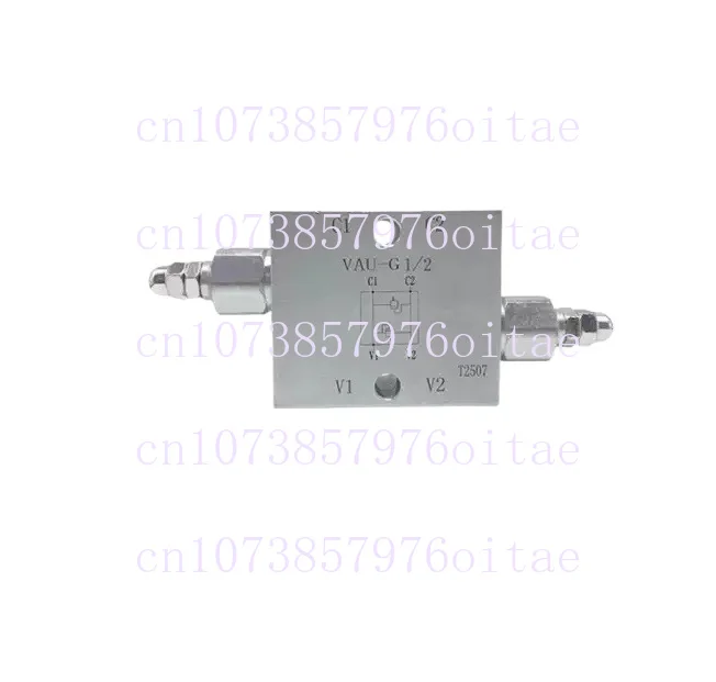 VAU-G3/8 Tubular Bi-directional Cross Relief Valve Double-acting Cylinder Buffer Valve Anti-hydraulic Shock Valve