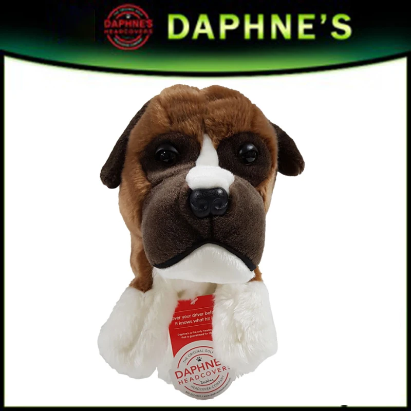 Golf Wood Headcover, Boxing Dog Pattern Club Head Protector, Special Headcover for Golf Enthusiasts and Players, Single Piece