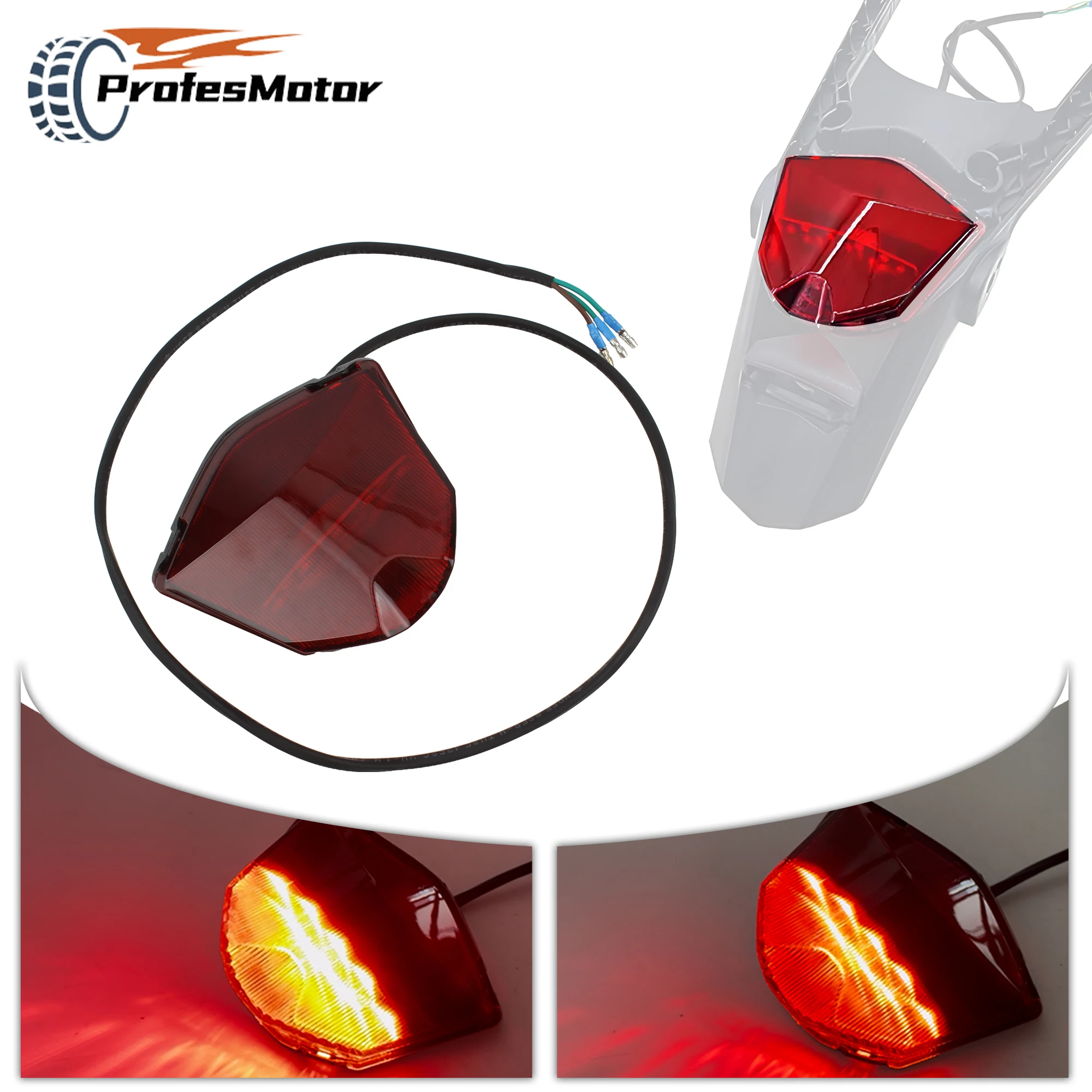 For KTM Motorcycle Rear Tail Light Brake Signal Light EXC XCF XCW 150 250 350 450 500 530 2012 to 2016 Enduro Motocross Parts