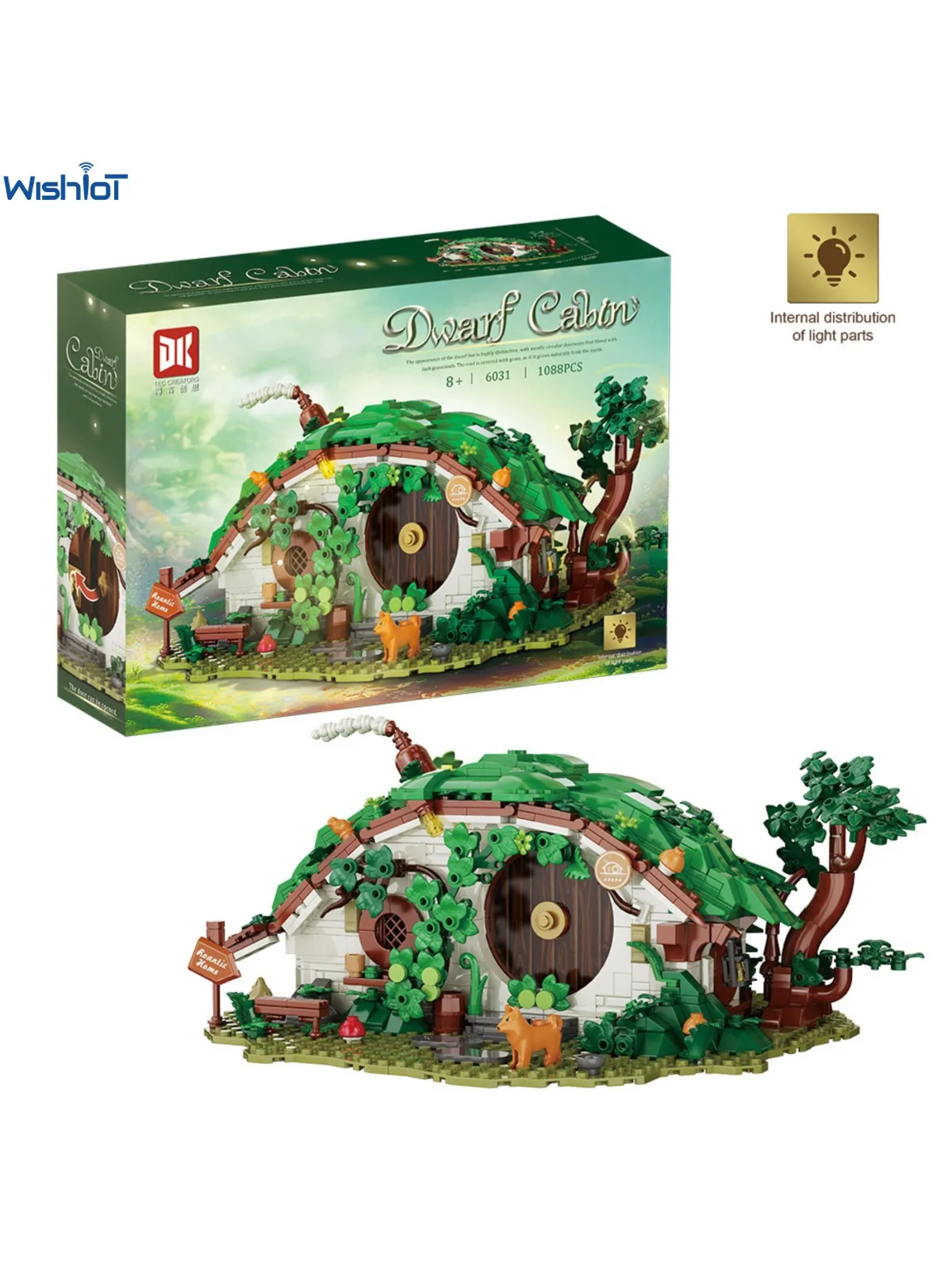 1088PCS MOC Zwerg Hause Modell Fantasy Film Waren Bausteine Sammeln Spielzeug Kinder Erwachsene Kreative Weihnachten Geschenk DK6031
