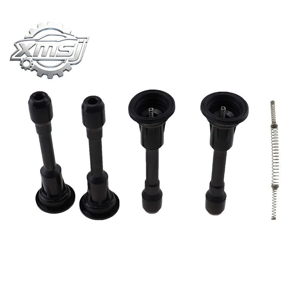 Tapa de Goma para Bujía de Arranque de Coche, 4 Piezas, Bobina de Encendido, Compatible con Nissan TIIDA Juke Murano Sentra Versa x