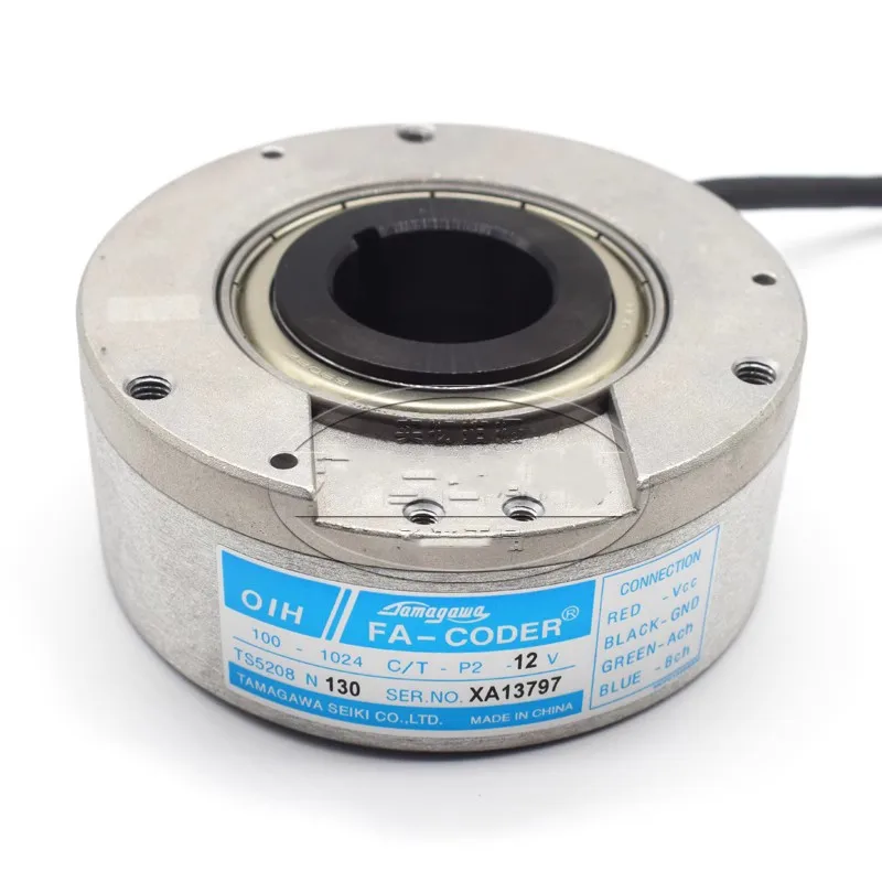 Tamagawa TS5208N130 Rotary Encoder OIH100-1024C T-P2-12V 1024ppr For Elevator Lift