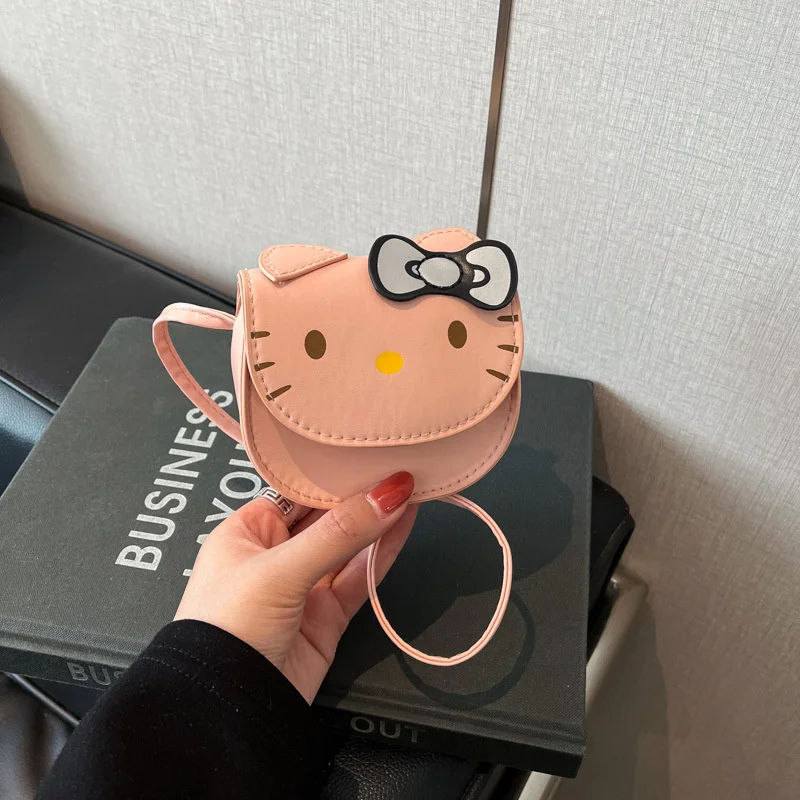 Sanrio Hello Kitty MINI Messenger Bag Cute Cartoon KT Cat Fashion Coin Purse Lipstick Pouch Holiday Gifts