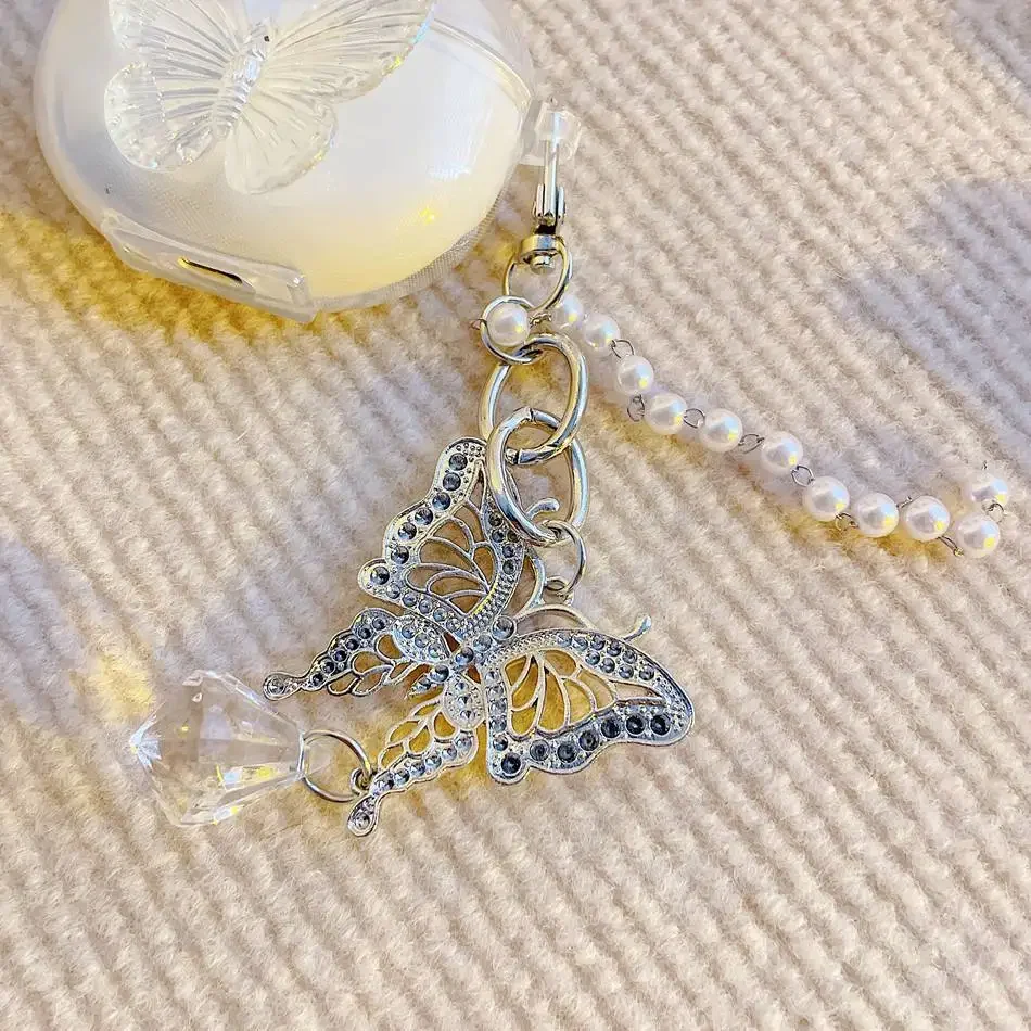 For Honor x5pro / CHOICE Earbuds X5 lite Case fashion Butterfly Pendant with silicone Clear Earphone Cover Honor Earbuds X5 lite