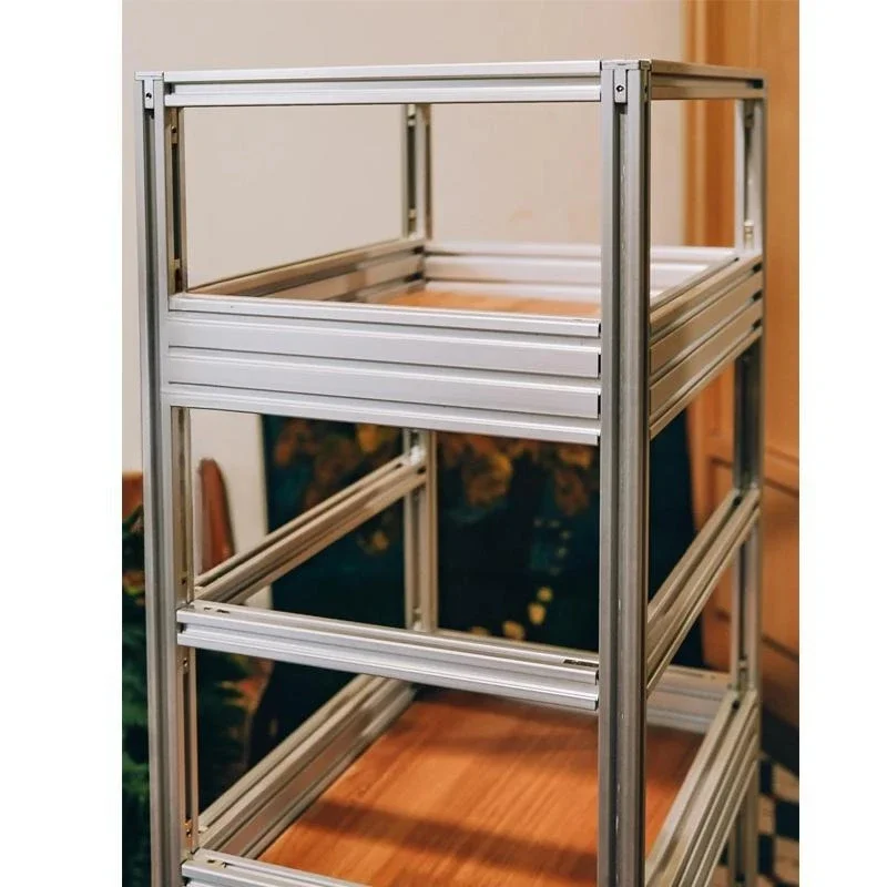 

Industrial wind birch ocean plate aluminum profile trolley household side few designer cafe sales car storage cabinet