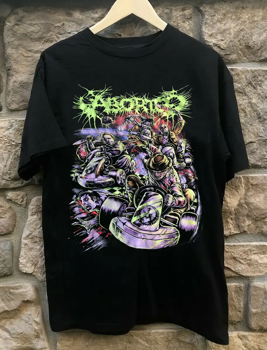 Aborted Band Gift For Friends Black T-Shirt Cotton All Size