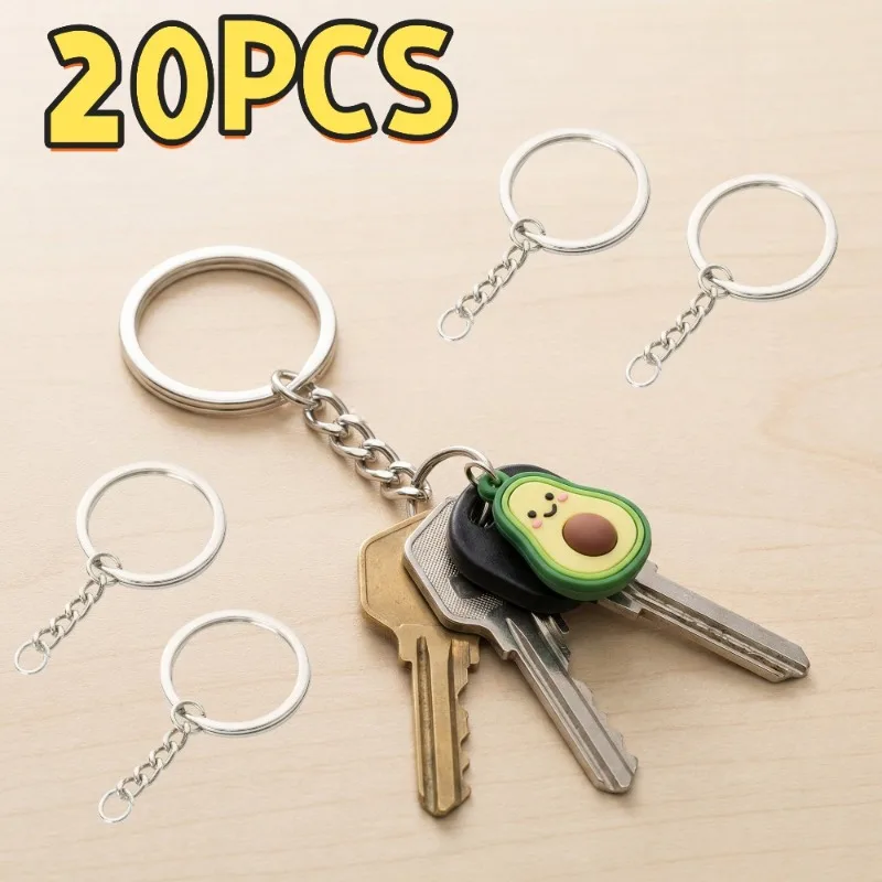 20Pc Stainless Steel Key Hanger Hook DIY Crafts Pendant Portable Key Holder Hangers Durable Organizers Home Decoration Accessory
