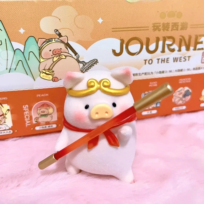 Lulu The Piggy Journey to the West Blind Box Toys Kawaii Cartoon Piggy Actionfigur Modellpuppe Überraschungsgeschenke Schreibtischkollektion