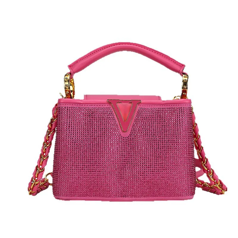 

Imperial Concubine Handbag New European and American Retro Diamonds Fashion Women Bags Single Shoulder Crossbody Celebrity Same