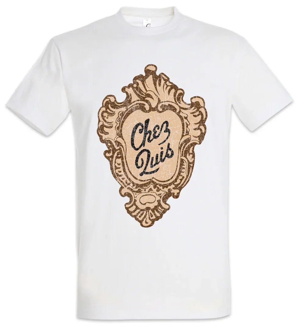 Chez Quis Men’s TShirt Ferris Bueller’s Blue Day Off Macht Company Sign Logo