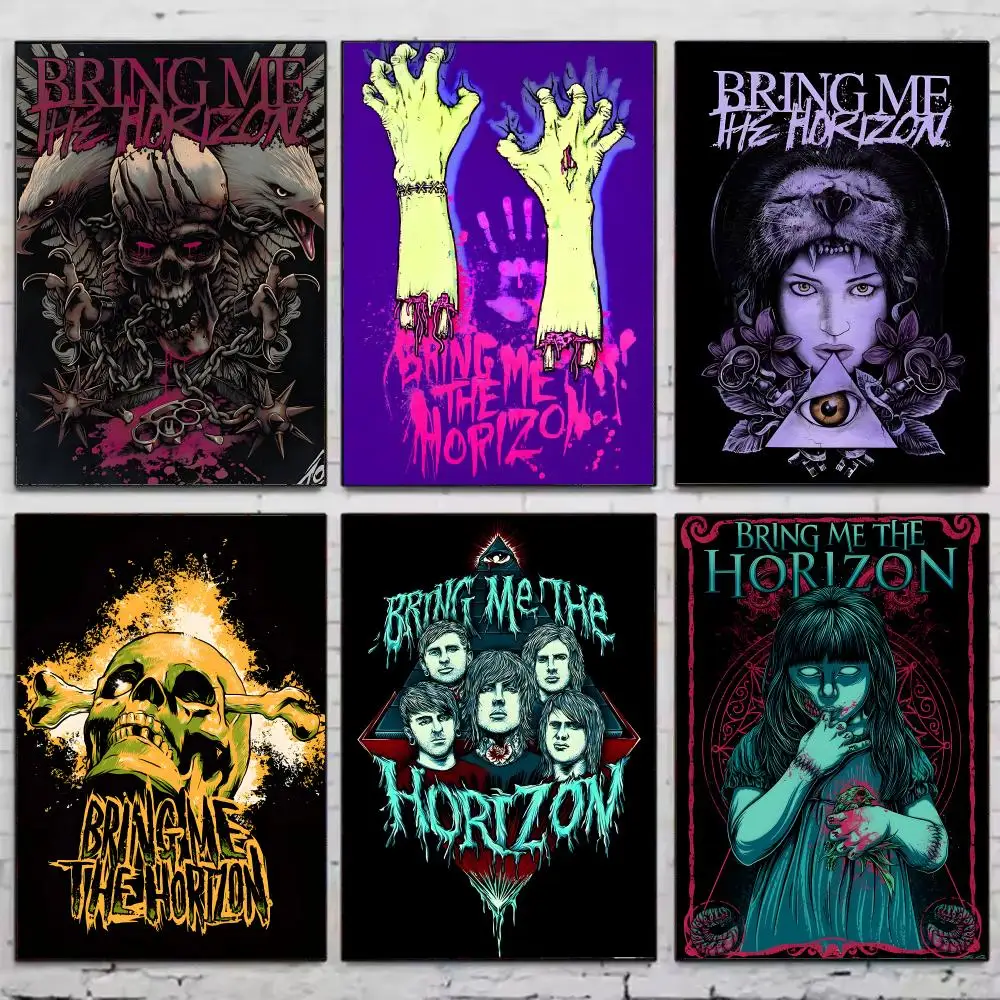 Bring Me The Horizon Poster HD Waterproof Self-Adhesive Wall Sticker For Room Decor, Premium Print Gift