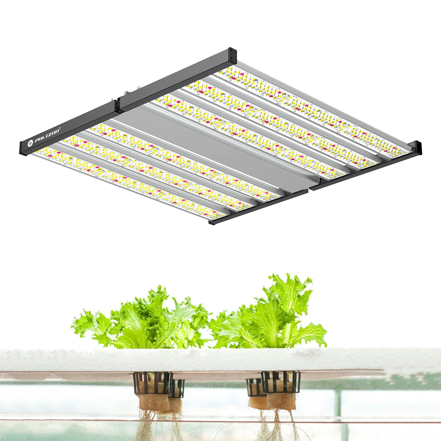 

2024 Newest Design Phlizon 1500W Industrial LED Grow Light SMD3030 LED Full Spectrum IR Horticulture Led Lighting Fixture 6 bars