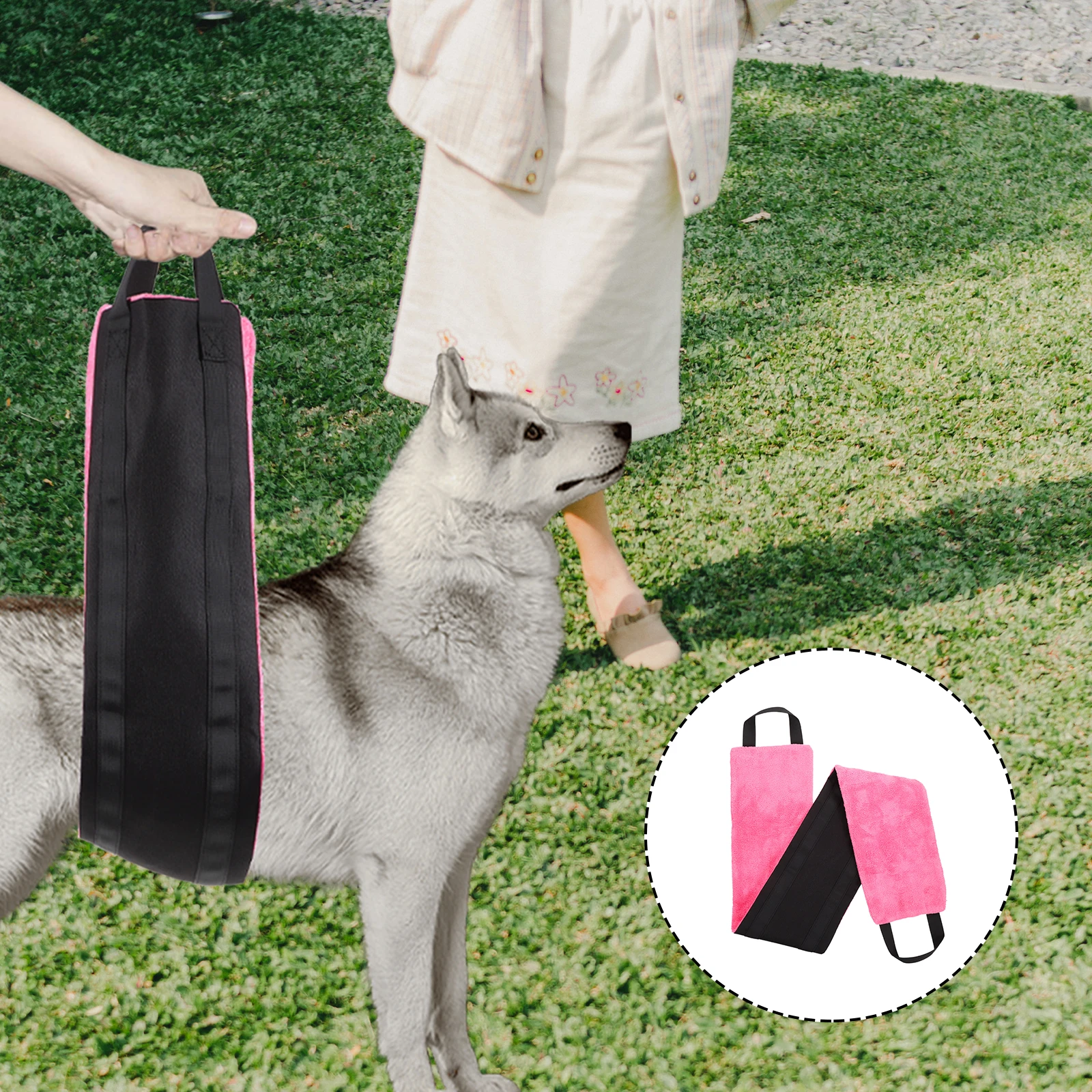 

Multi-Use Lifting Harness Sling Pet Injury Recovery Support Oxford Cloth 600D Durable Comfort Small Medium Large Size Dog Hip