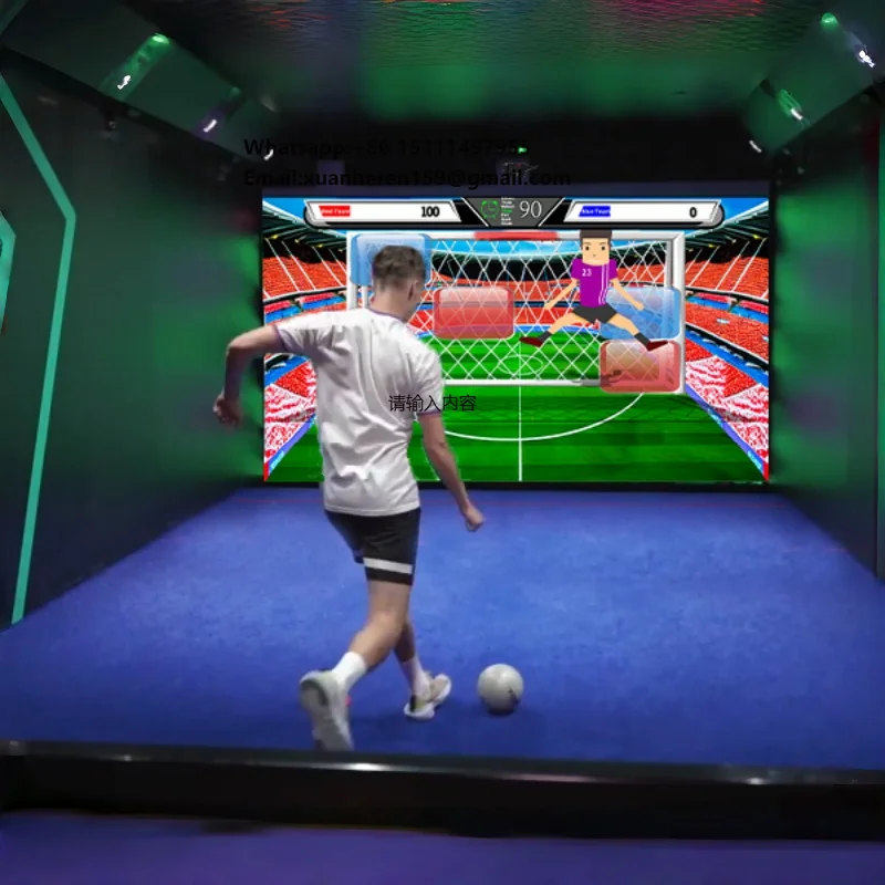Interactive Projection Football Training Wall Game Touch Screen AR Virtual Football Interactive Game Device