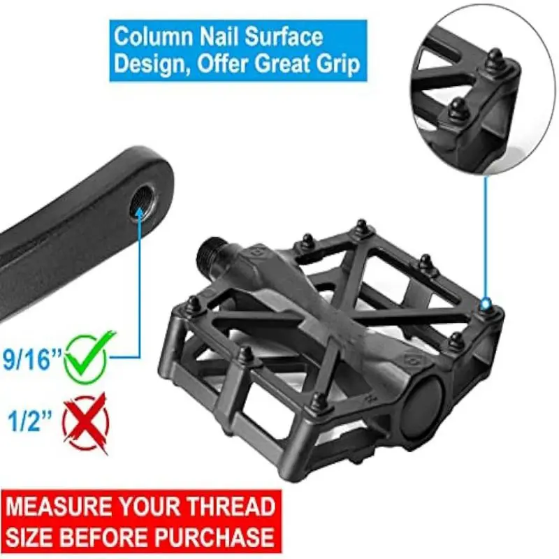 

Road Bicycle Pedal Non Slip DU Bearing Bike Pedal Light Weight Cycling Platform Classic Pedal Cycling Accessories