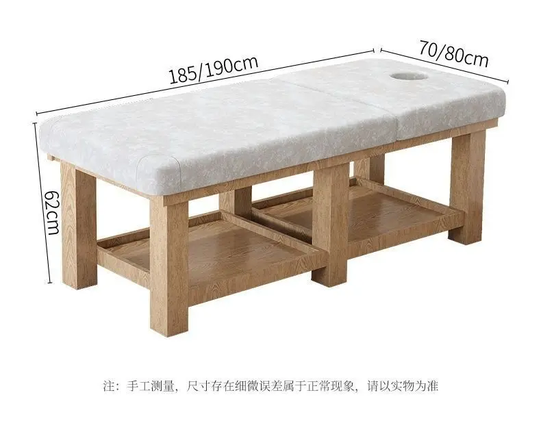 

Solid Wood Beauty Bed Beauty Salon Special Massage Physiotherapy Massage Multi Function Ear Picking Body Tattoo with Hole Wood