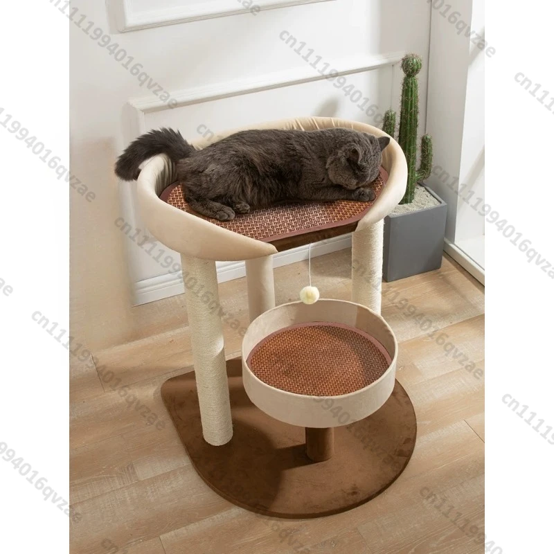 Big Bed Cat Nest Tree Integrated Cat Climbing Frame Climbing Sisal Pillar Cat House Scratching Board