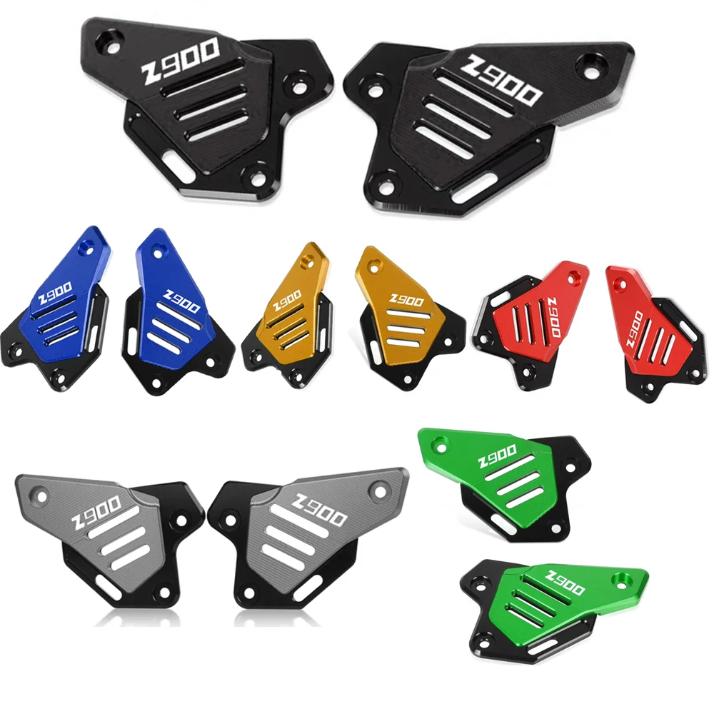 For KAWASAKI Z 900 Z900 ABS SE 2017 2018 2019 2020-2024 Motorcycle Rear Brake Footpeg Heel Plates Footrest Guard Protector Cover