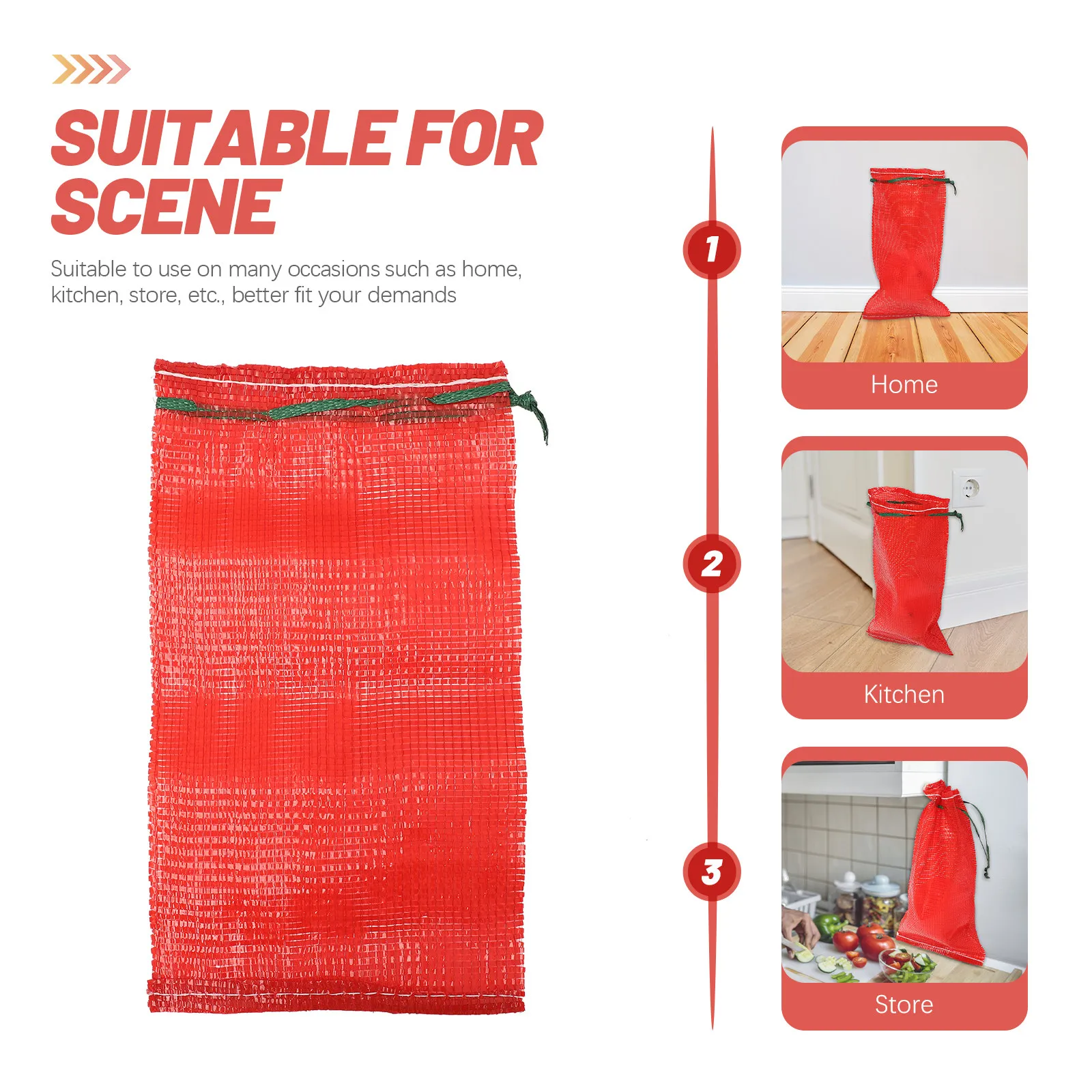 25Pcs Kantong Jaring Kemasan P - Produce Bag Reusable Mesh ulasan dan harga