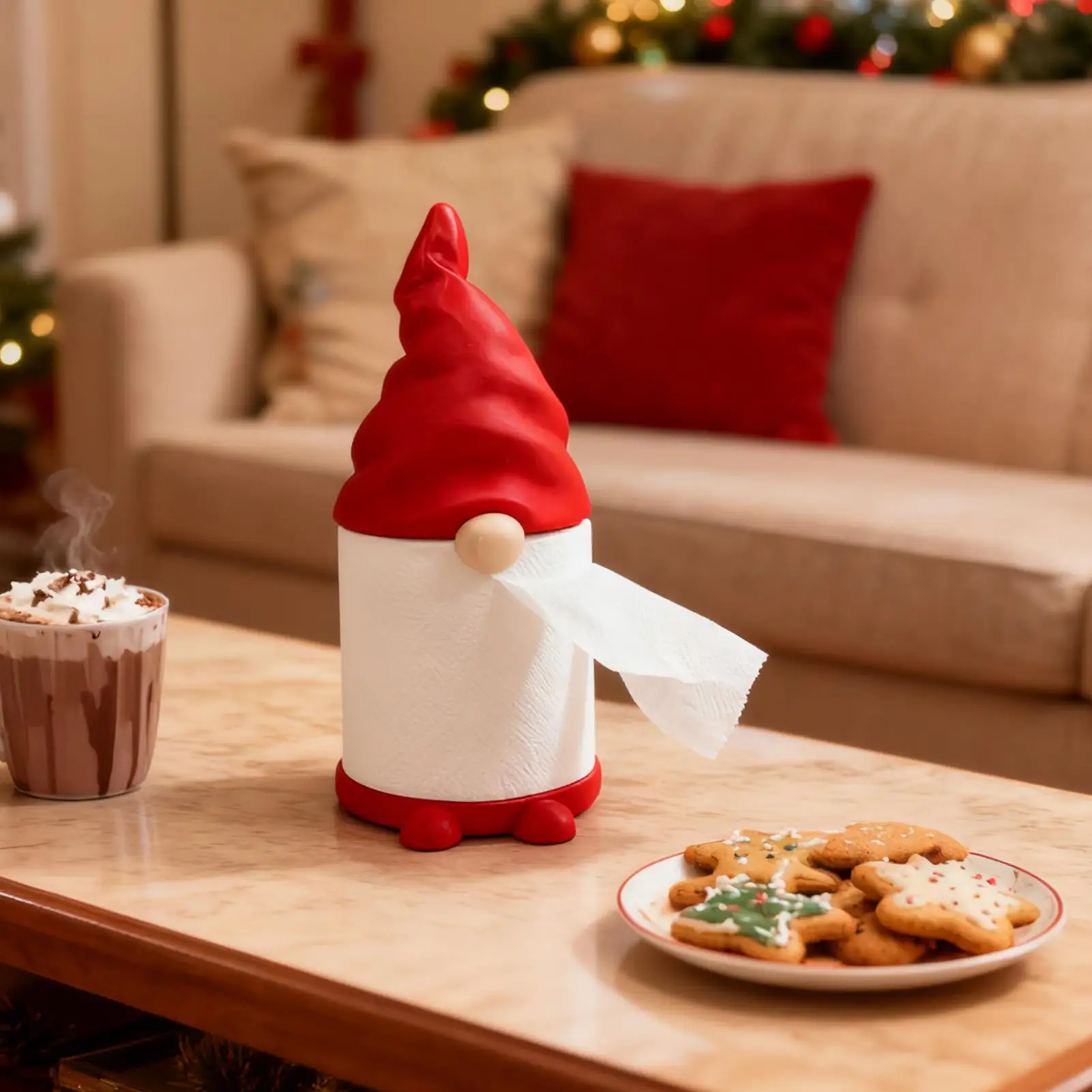 

Paper Towel Holder Space Saving Non Slip Desktop Gnome Paper Towel Holder for Kitchen Laundry Room Dorm Room Apartment Home