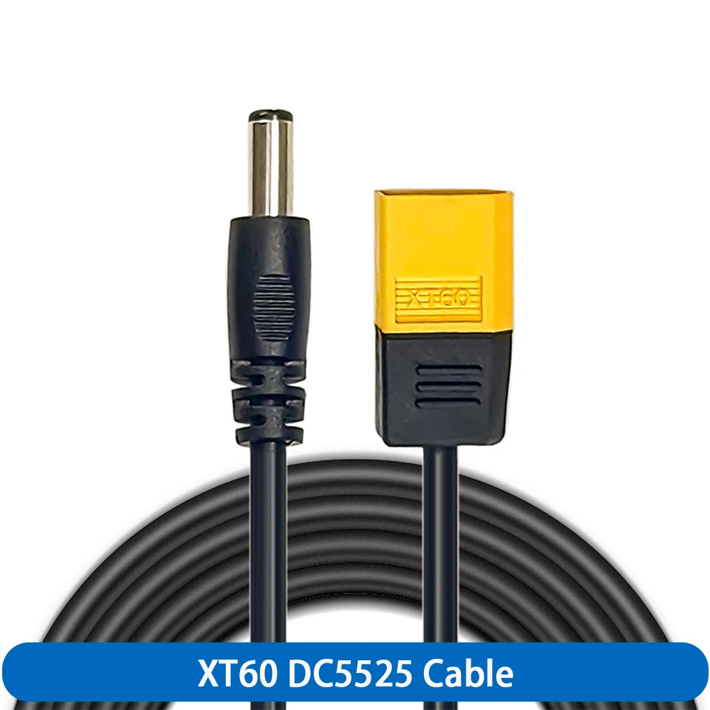 XT60 Male Bullet Connector To Male DC5525 Power Cable & DC5525 to Type-C For TS101 PINE64 Electronic Soldering Iron