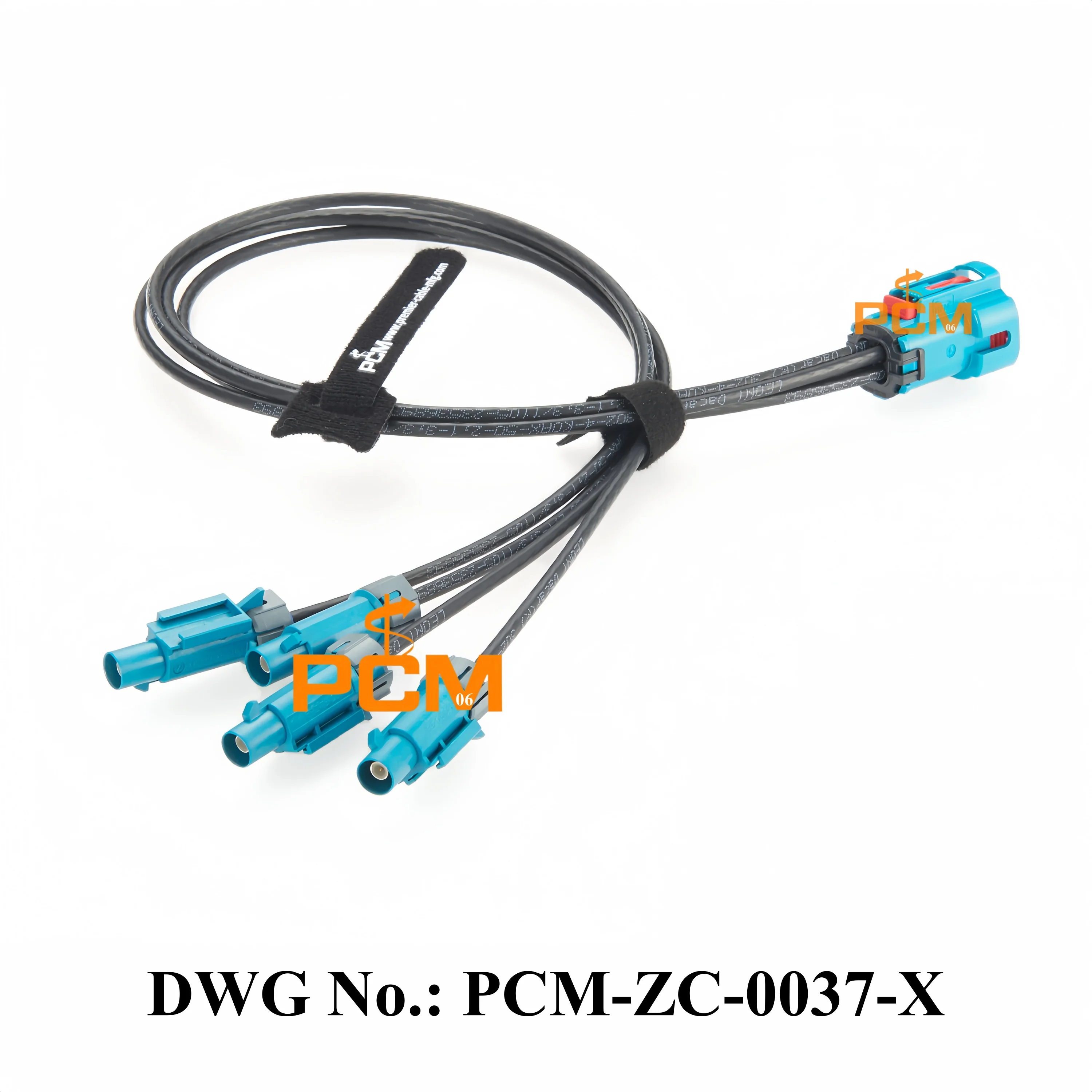Original Rosenberger IP67 Waterproof Mini FAKRA 4-In-1 Female AMK14K-1M4Z5-Z to Quad FAKRA Male 59Z176-C01-Z RF Coaxial Cable - Image 4