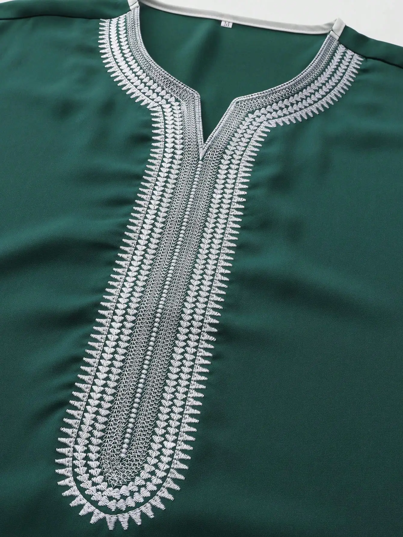 رداء رجالي مسلم فضفاض مطرز رداء عربي ثوب عرقي نمط تقليدي غير رسمي ملابس صلاة إسلامية مغربية دكتور