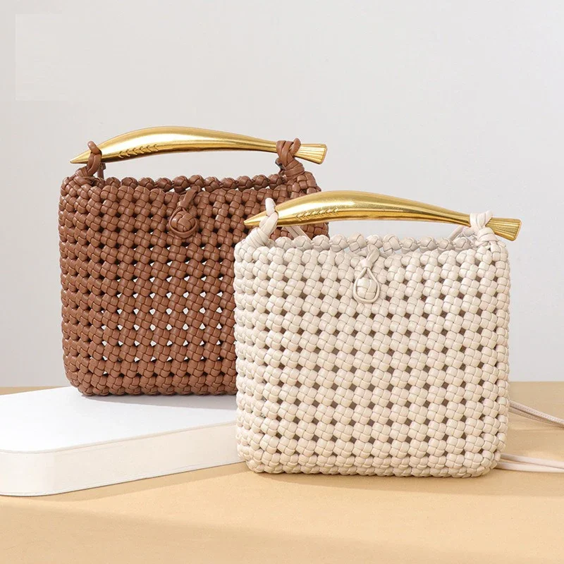 

Handwoven Handbag Women's Bags Fashion Versatile Woven Bag Personality Trend Shoulder Bag and Wallet Crossbody Bags