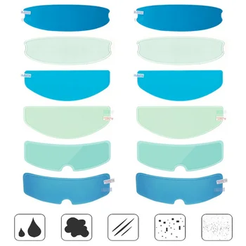 3 أنماط واضحة خوذة مكافحة الضباب المعطف فيلم للدراجات النارية خوذة عدسة الضباب مقاومة ملصق السلامة القيادة خوذة اكسسوارات