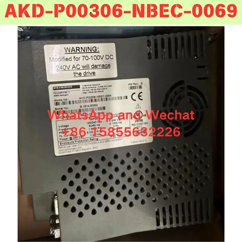 

Совершенно новый оригинальный б/у драйвер AKD-P00306-NBEC-0069, функциональный тест, ОК, быстрая доставка