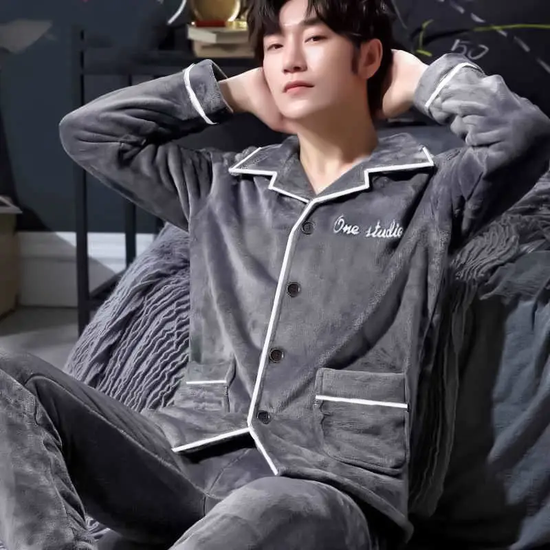 

Men's Heavyweight Flannel Pajama Set, Brushed Interior for Maximum Warmth | Plus Size Winter Sleepwear & Loungewear