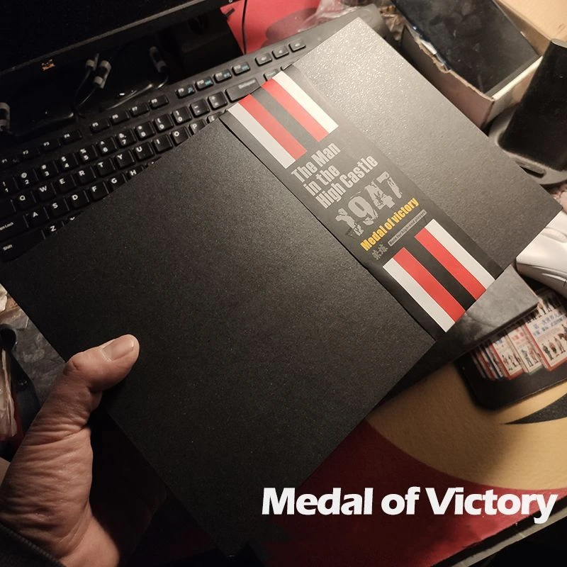 Cross Victory Medal Metal Badge with Collectible Box