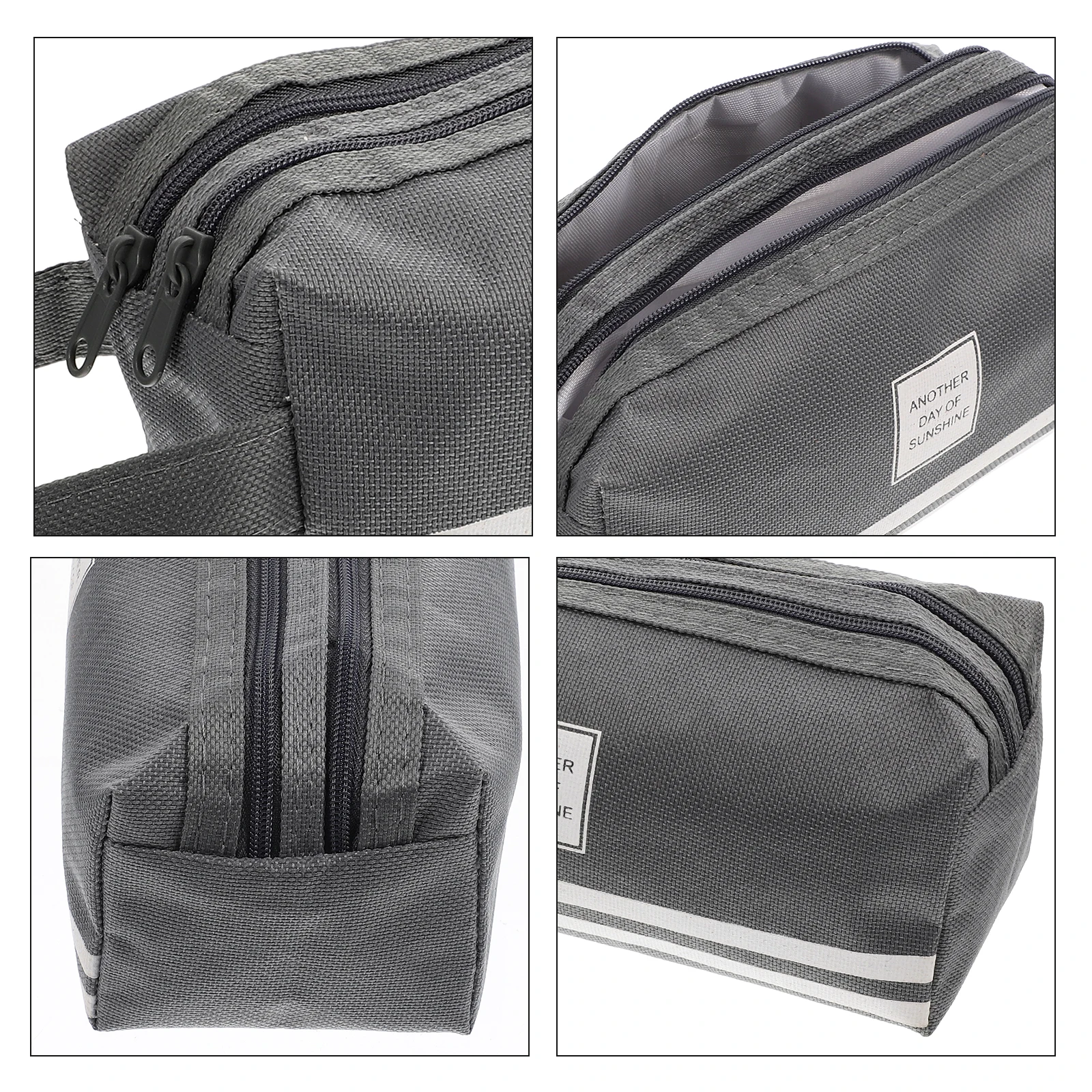 

Large Capacity Double Layer Pencil Bag Lightweight Portable Zipper Stationery Organizer For Students Adorable Pattern