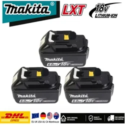 18V Fast Charge Compatible Makita Battery, 6.0Ah 100% Original New Rechargeable Power Tool Battery for LXT BL1840 BL1850 BL1860B