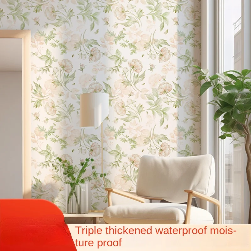 Behang zelfklevend fris waterdicht en vochtbestendig slaapkamer woonkamer achtergrond muursticker woonkamer decoratie