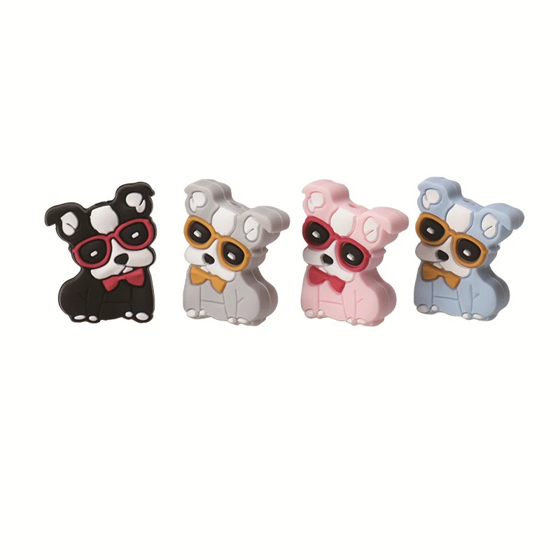 10PCS Silicone Beads Bulk DIY Teethers For Baby Chew Necklace Cartoon Baby Accessories Bead Bpa Free Koala Unicorn Bear Panda