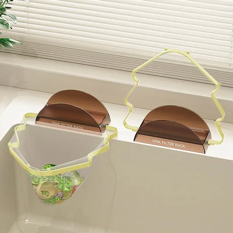 Sink Strainer Basket Christmas Tree-Shaped Sink Rack Strainer Folding Sink Food Catcher Anti-clogging Kitchen Food Filter For